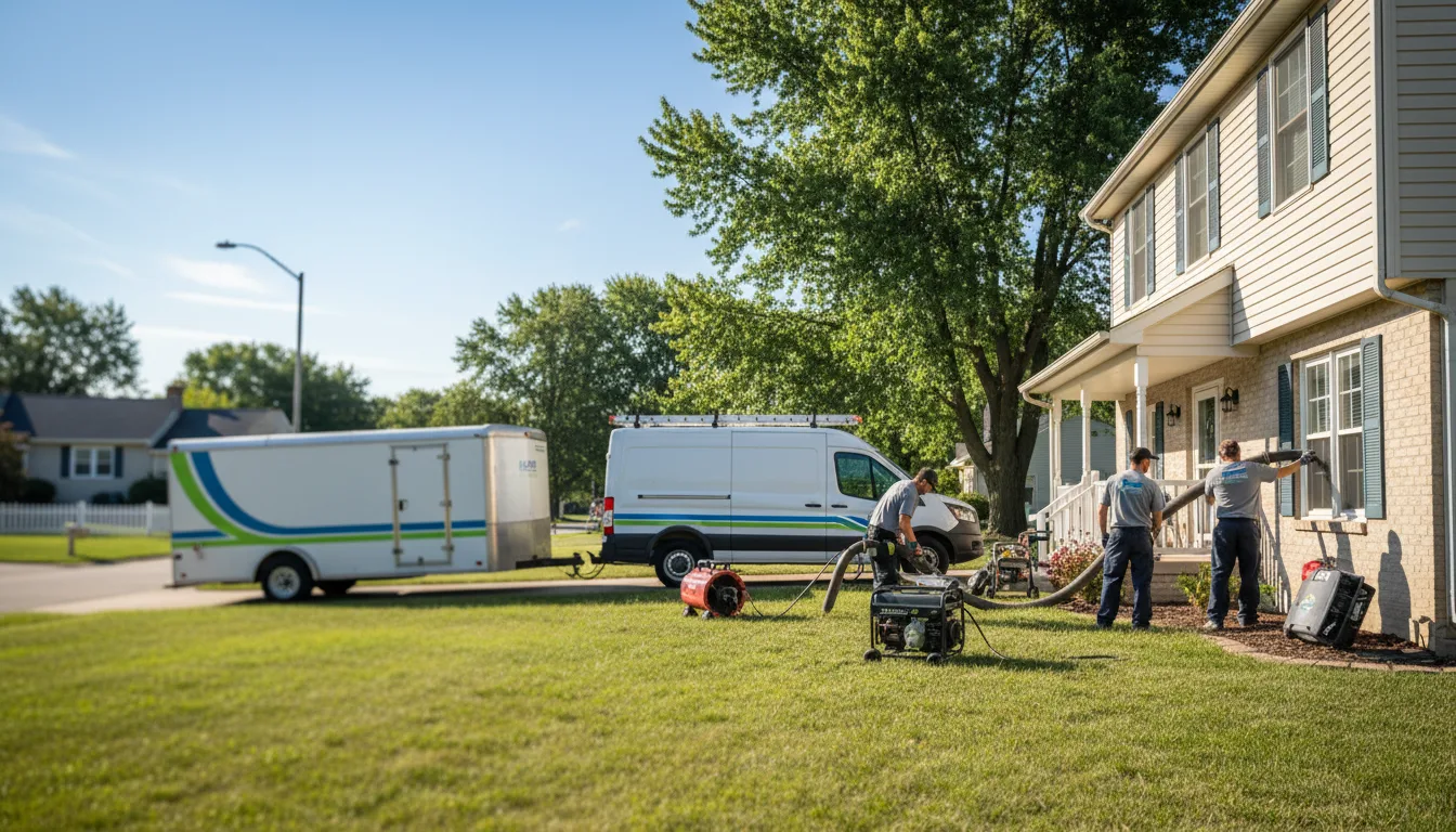 Flooded Basement Restoration And Cleanup With Repair in Montpelier, IN near me